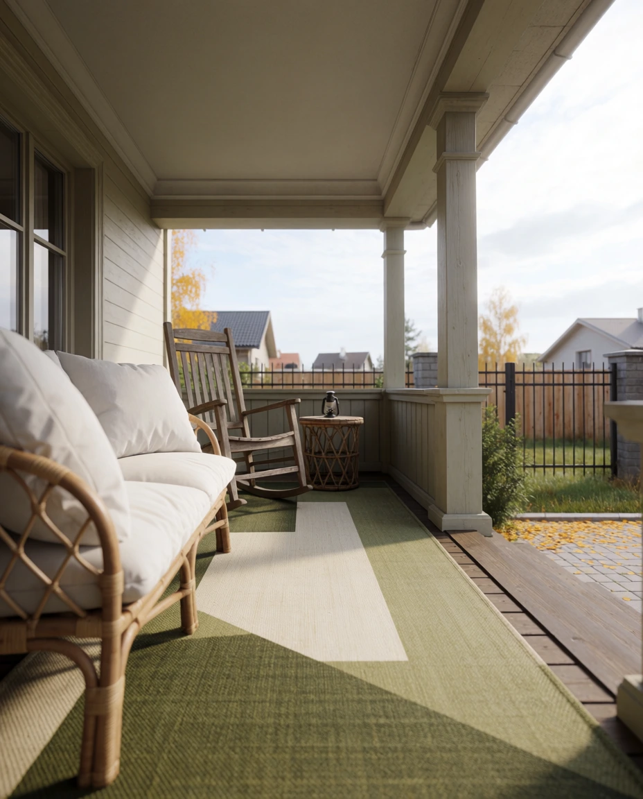 A Patio Rug for Autumn 2