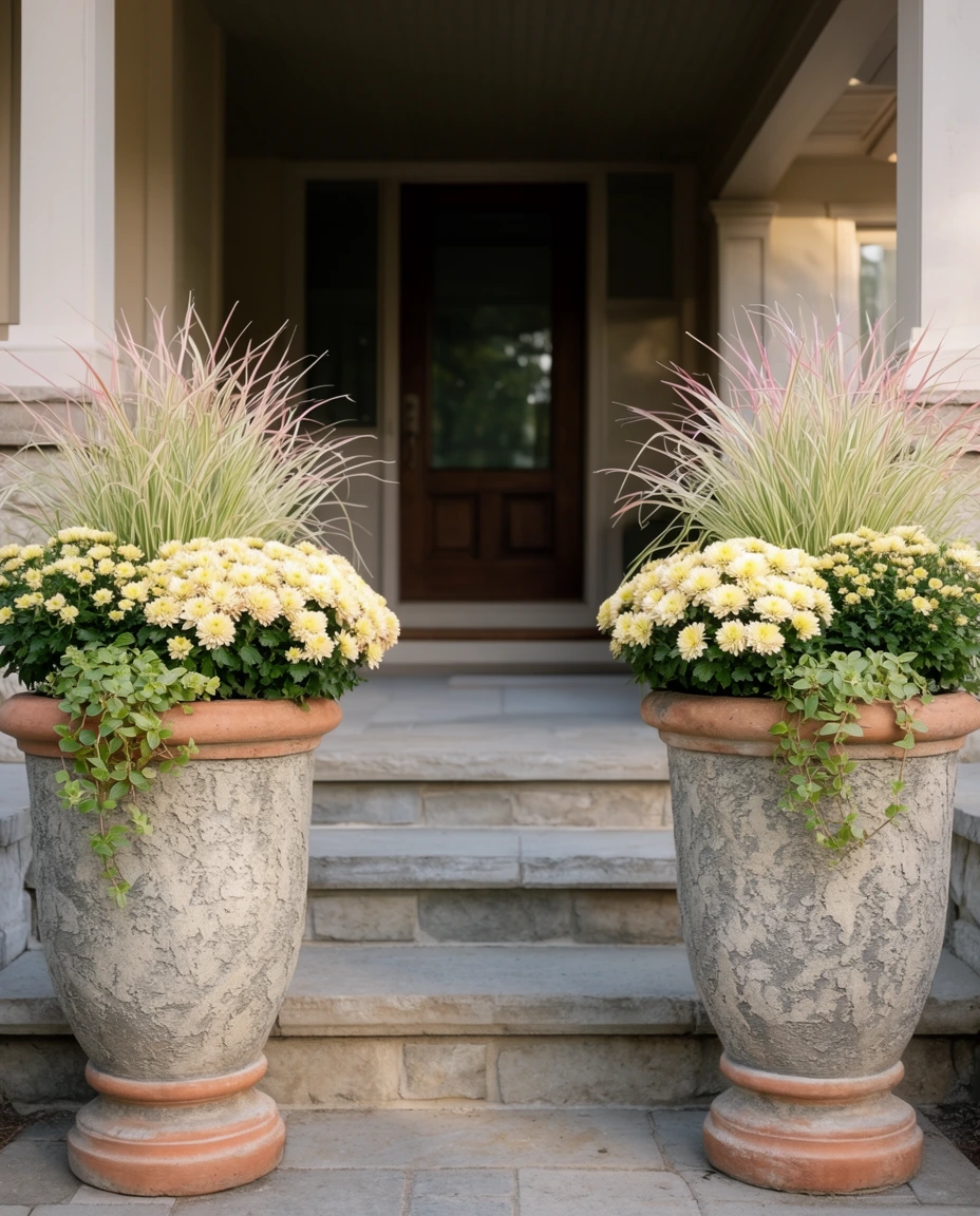A Planter Duo for the Steps 2