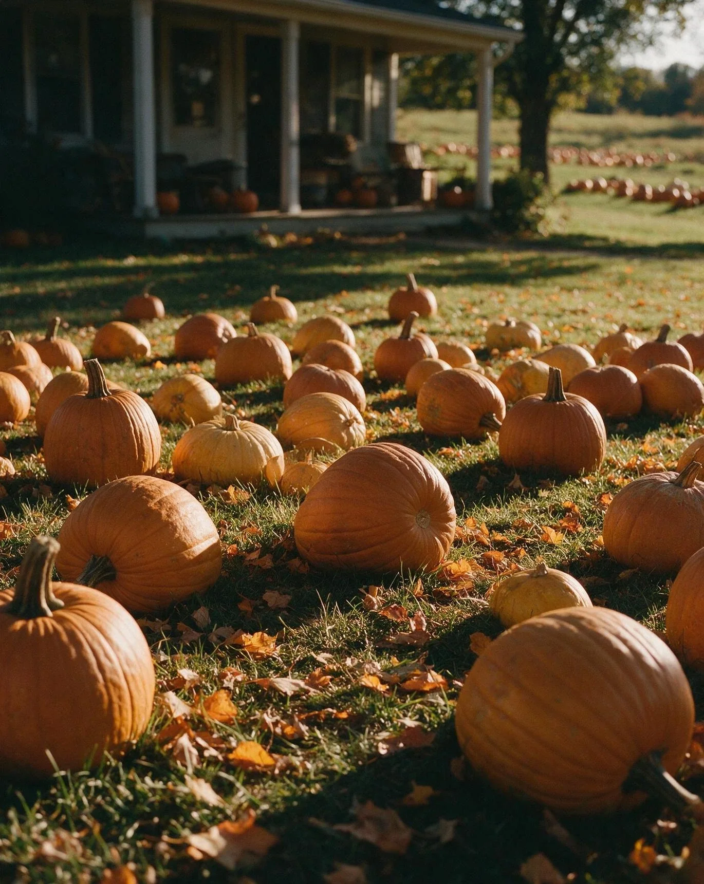 A Pumpkin Patch in the Yard 2