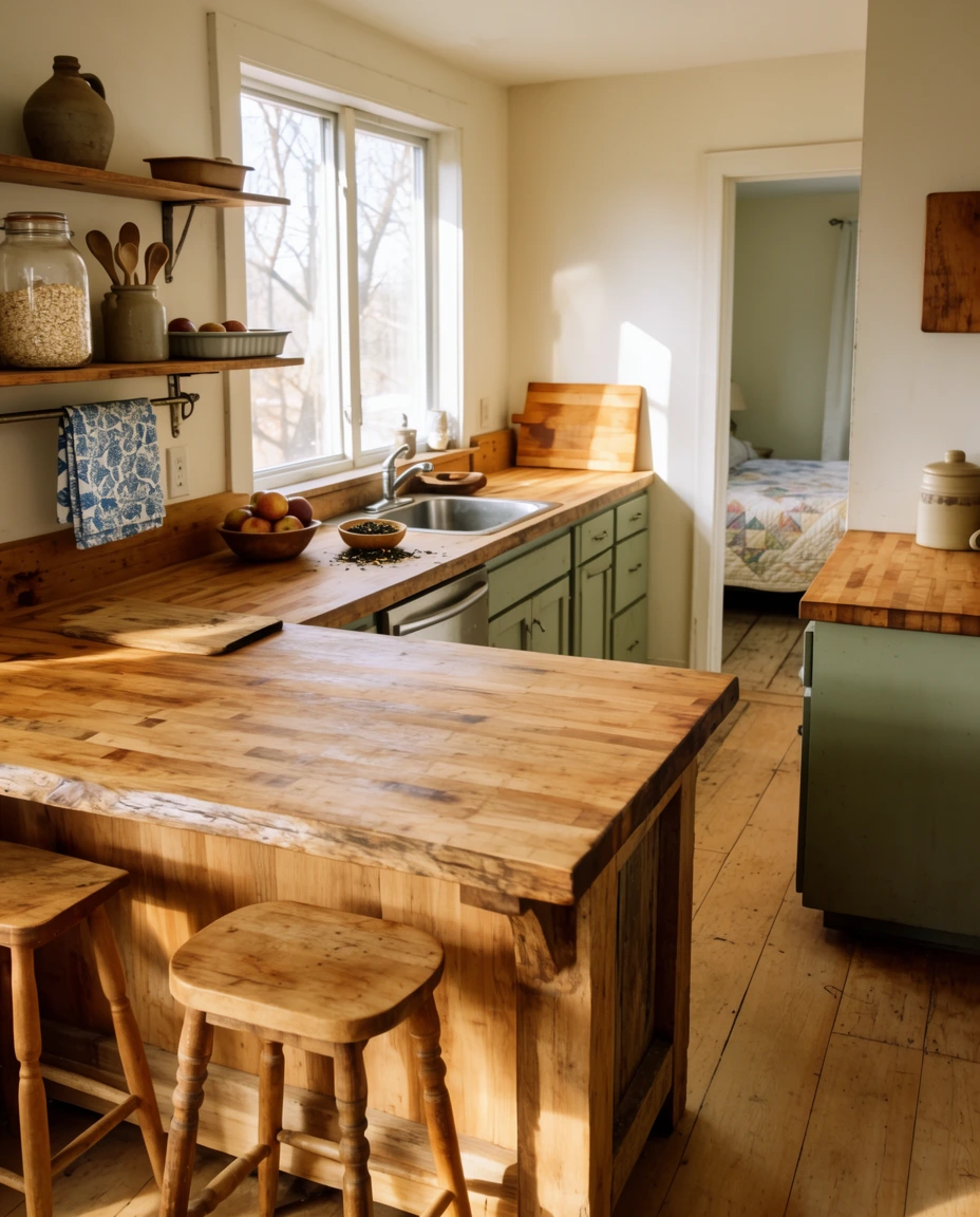 A Rustic Kitchen in October 1