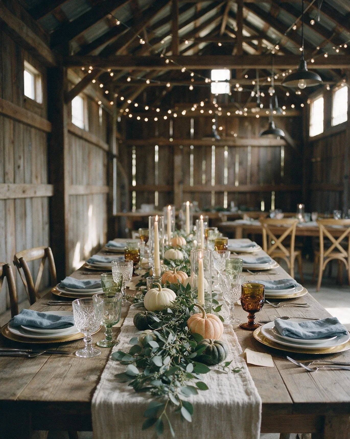 A Rustic Wedding Reception Table 1
