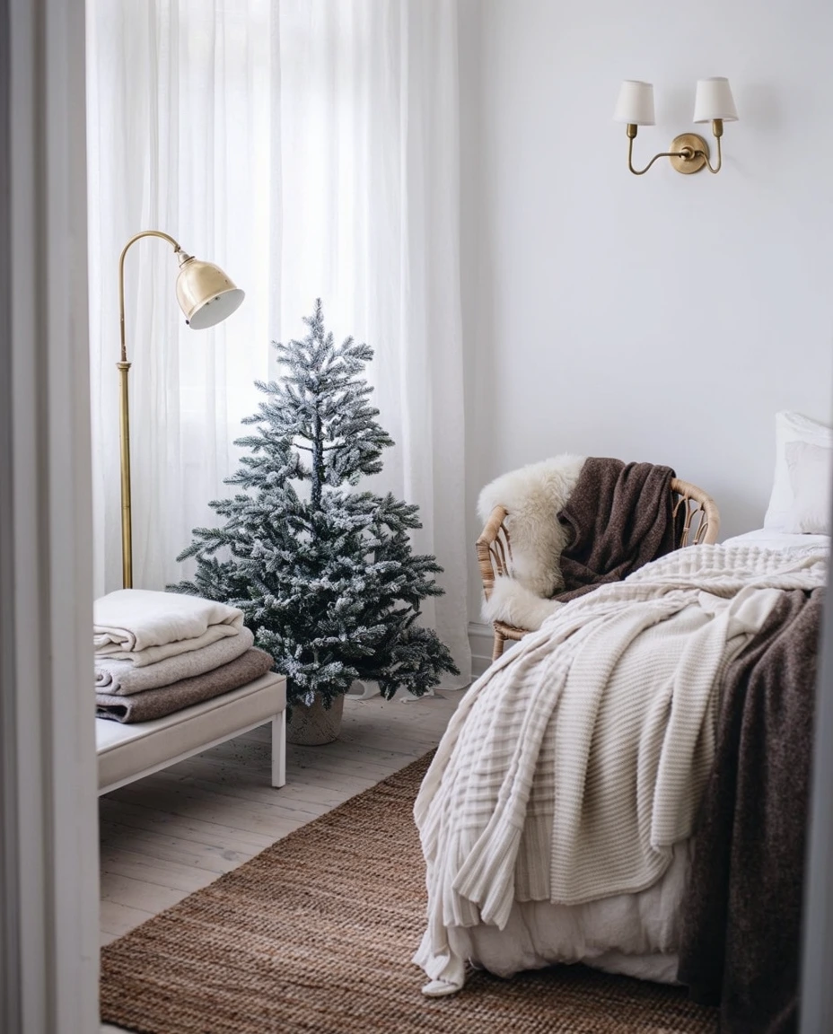 A White and Snowy Bedroom 2