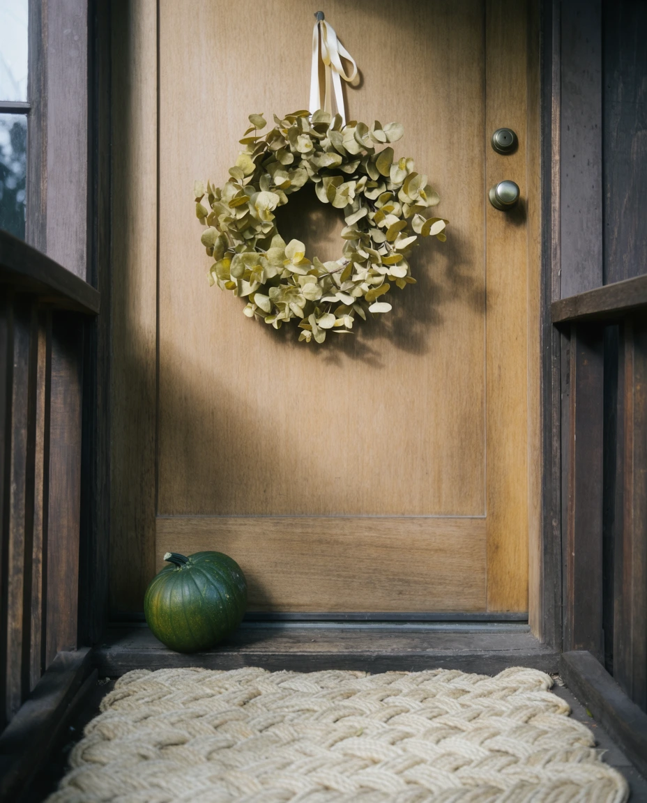 An Autumn Wreath without Clutter 1