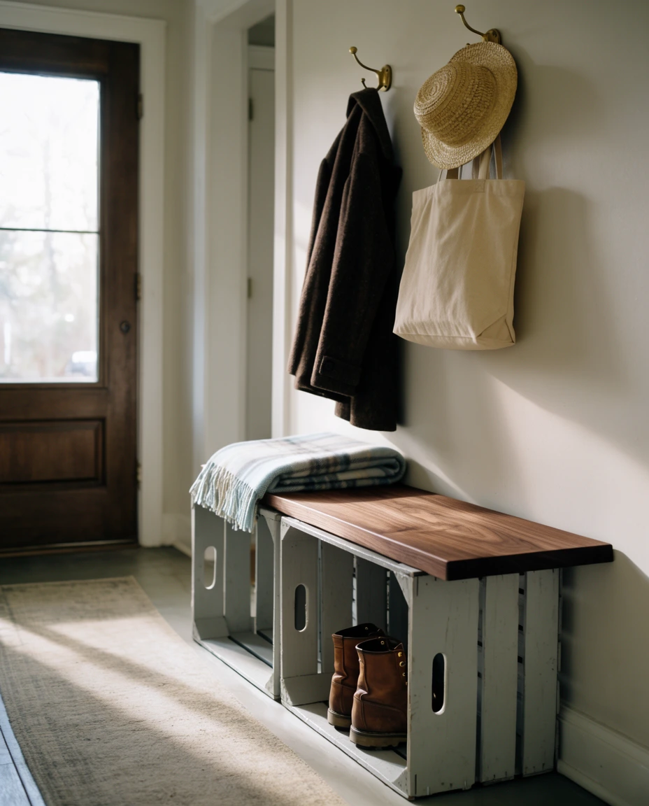 Apple Crate Entry Bench 2
