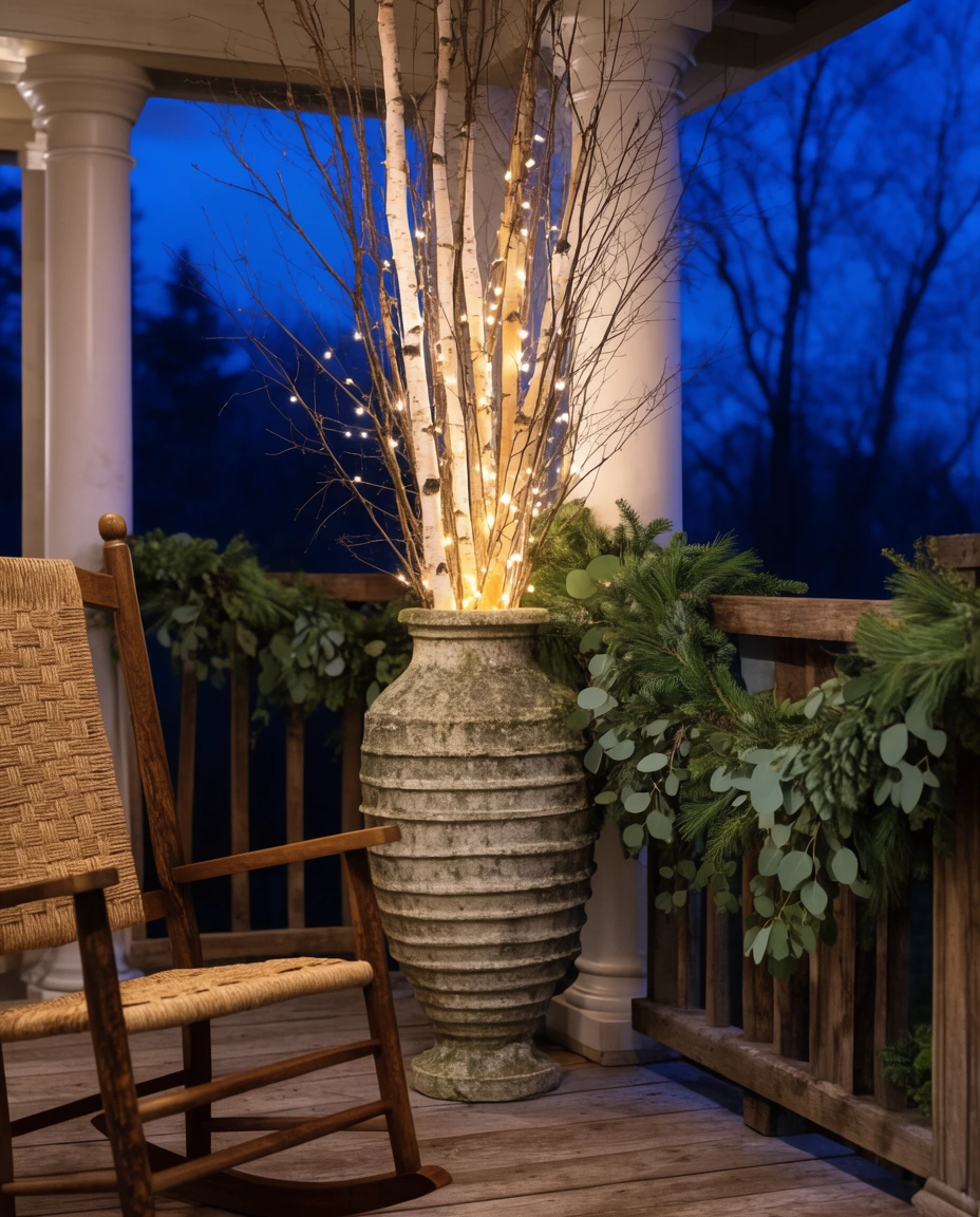 Birch Branches in Tall Urns 2