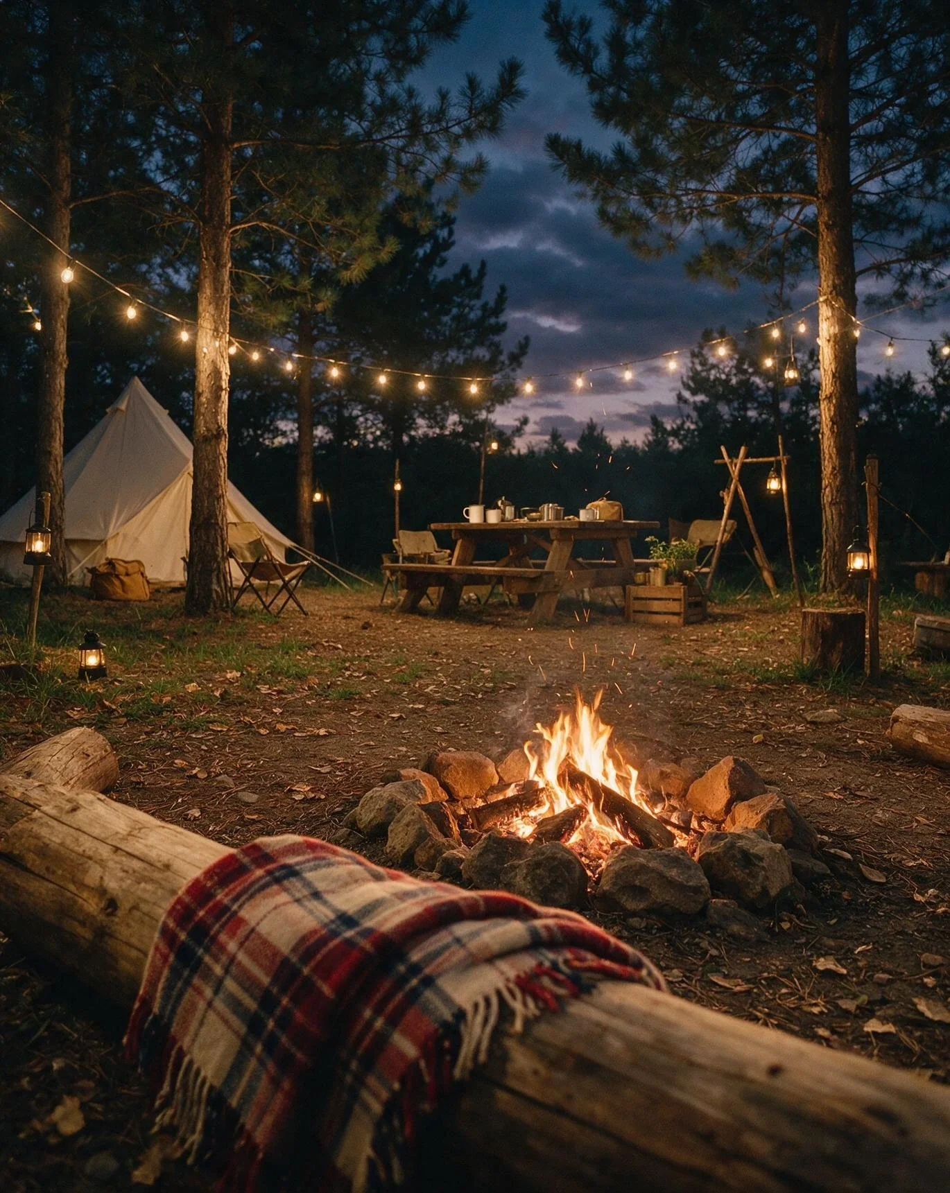 Campsite Lanterns and String Lights 1