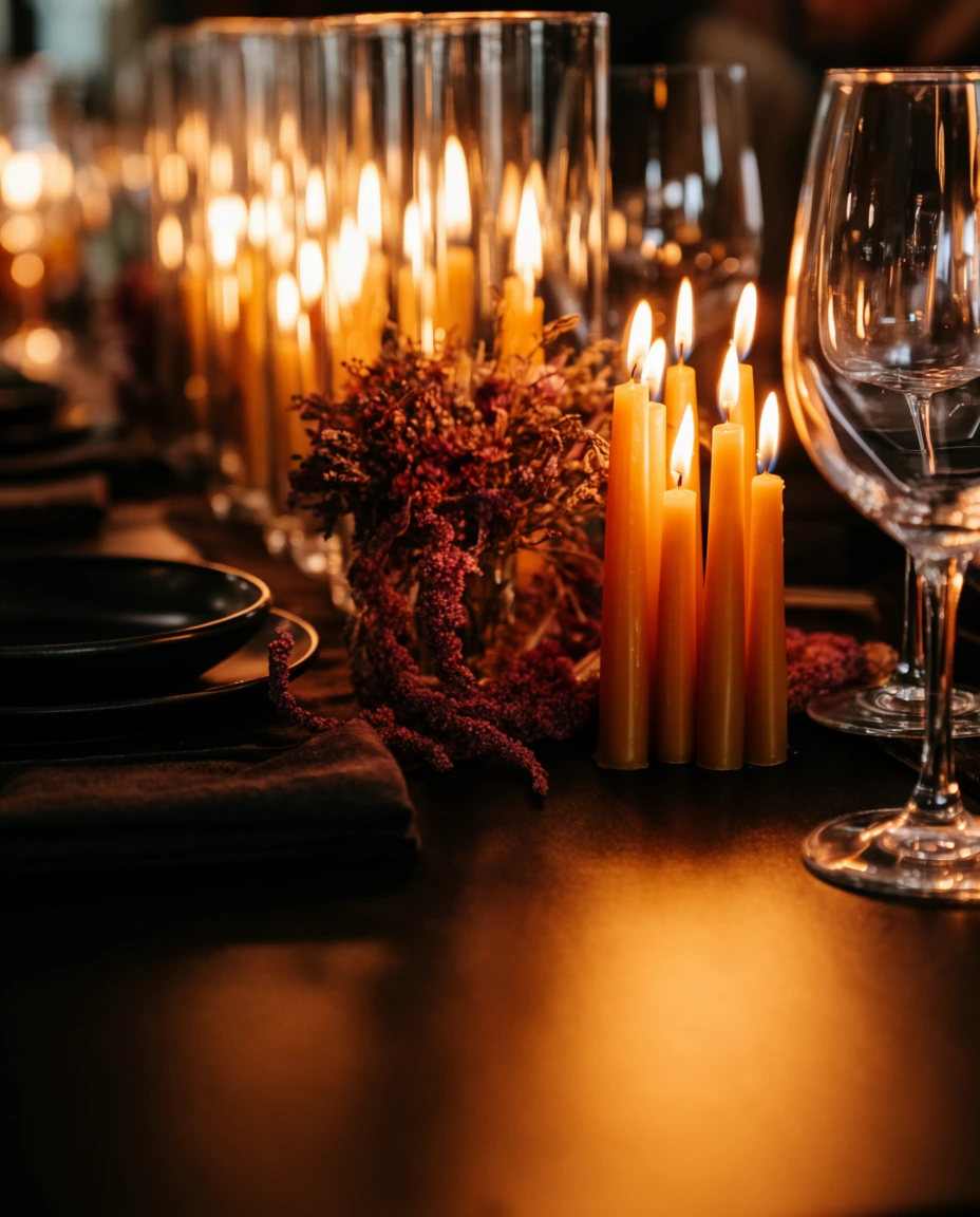 Candlelight Over a Moody Dinner 1