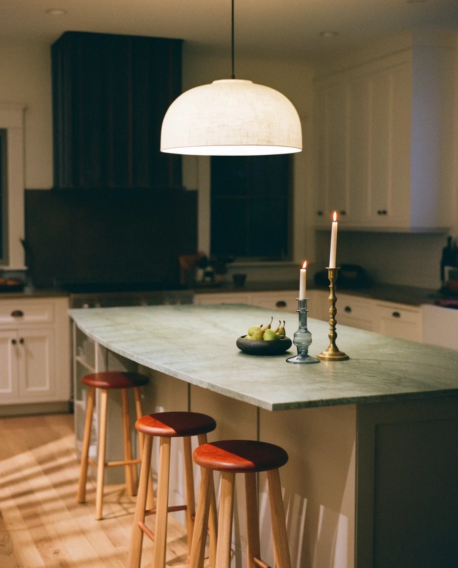 Candlelight Over the Kitchen Island 2