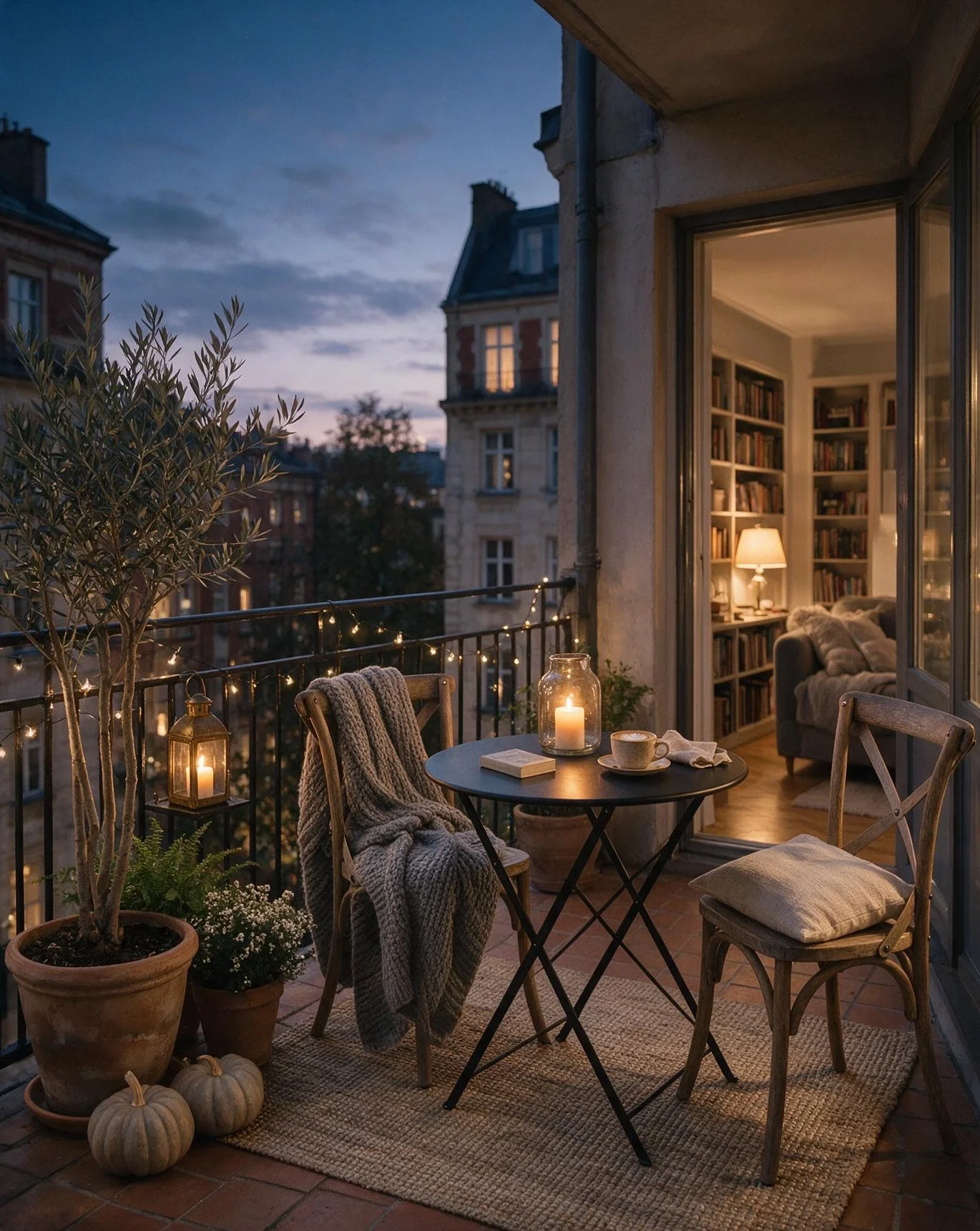 Chic Apartment Balcony Glow 1