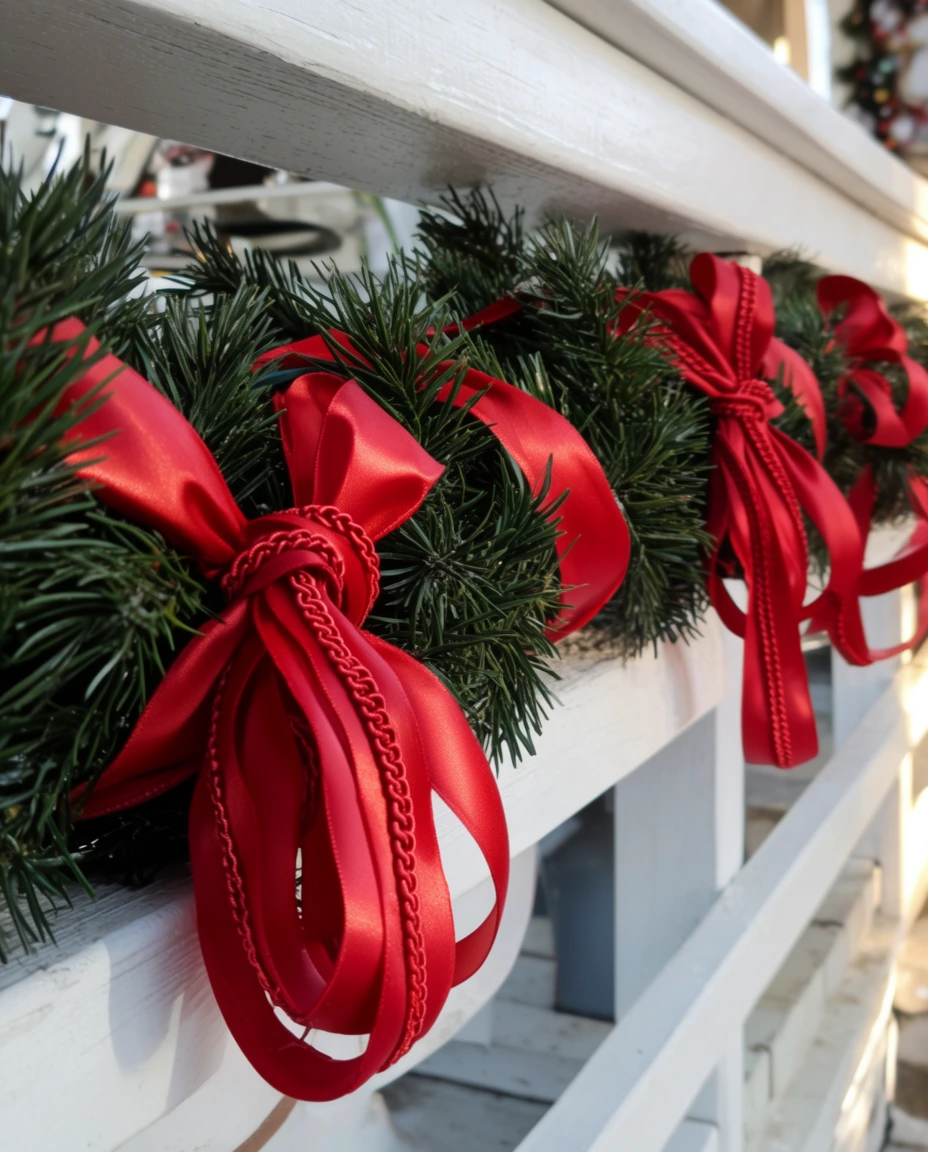 Classic Red Ribbon and Pine 1