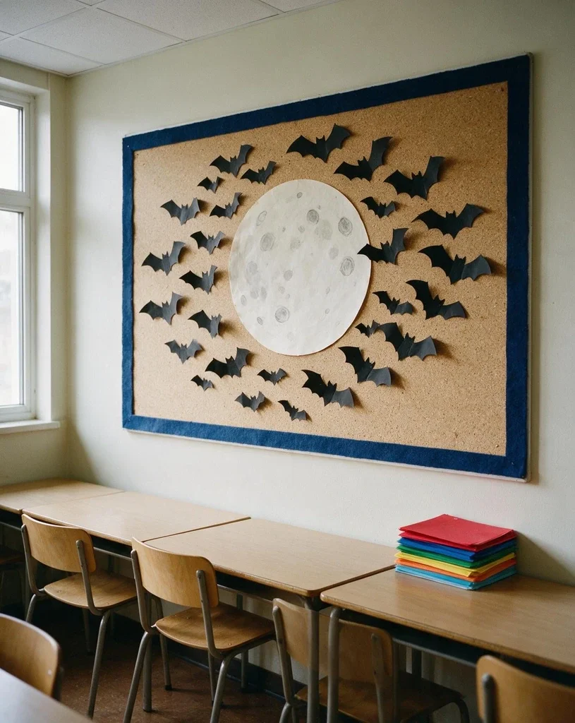 Classroom Bulletin Board with Bats 2