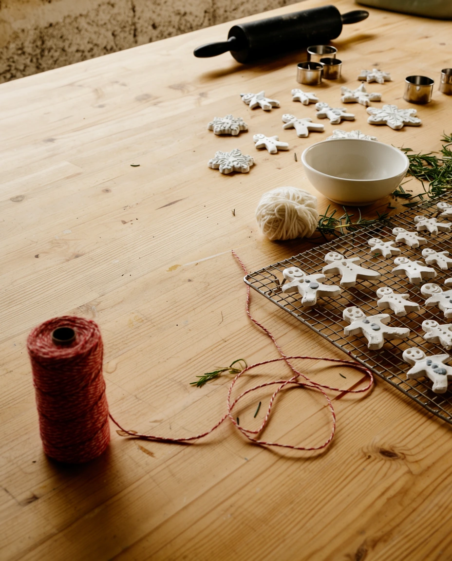 Clay Ornaments and Kitchen Twine 1
