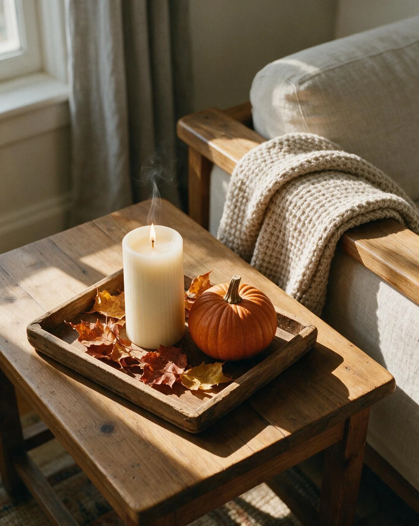 Coffee Table Styling with Candles 1