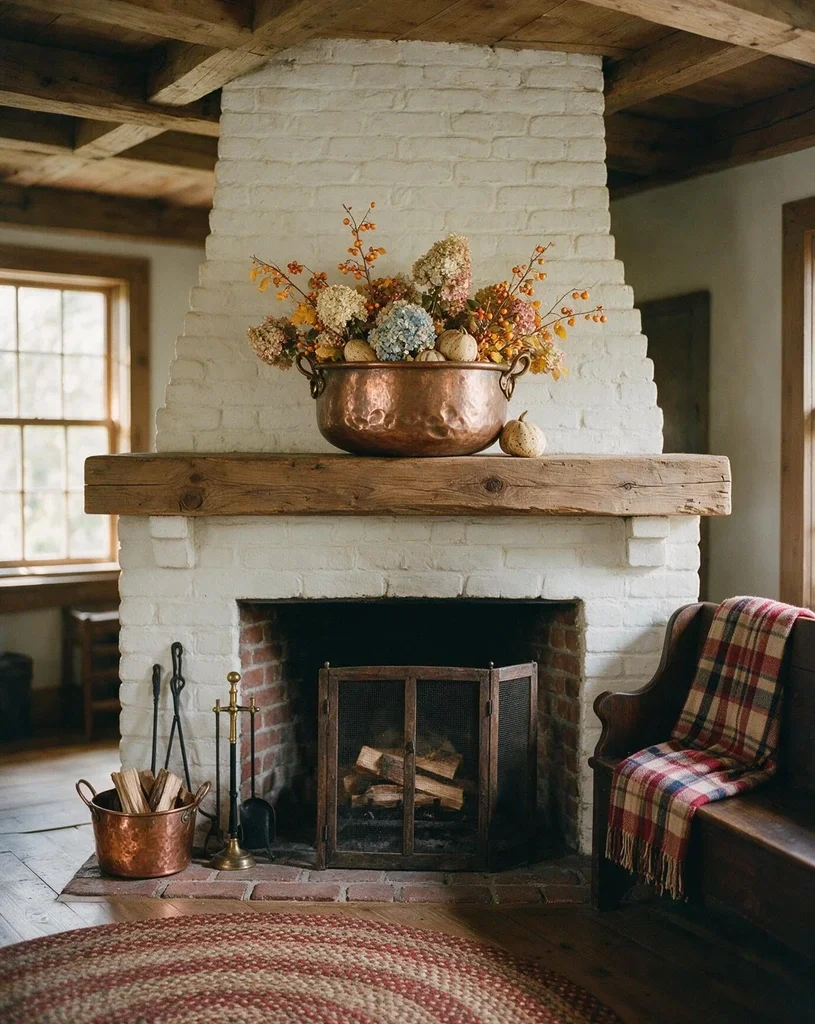 Copper Cauldron Centerpiece for Autumn 1