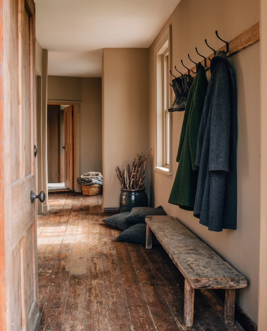 Cozy Farmhouse Entryway for Autumn 2