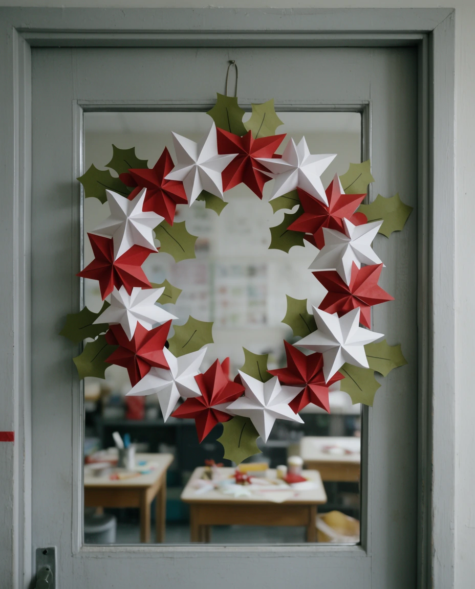 Craft Paper Wreaths for Kids 2