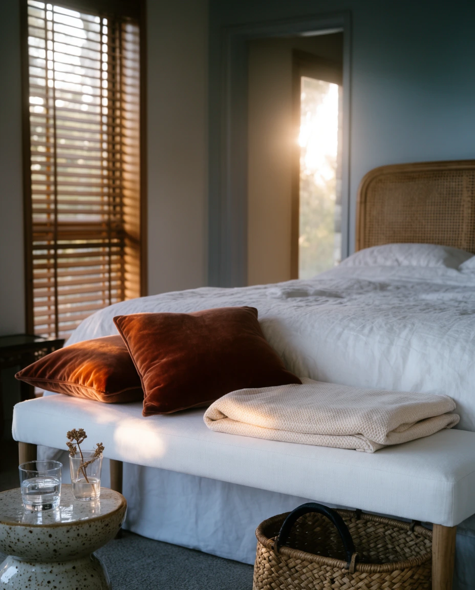 Deep Rust Velvet Pillows 2