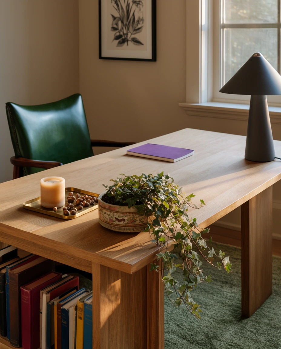Desk Corner with Autumn Warmth 1