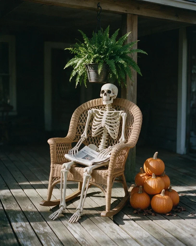 Dollar Tree Skeleton Display 1