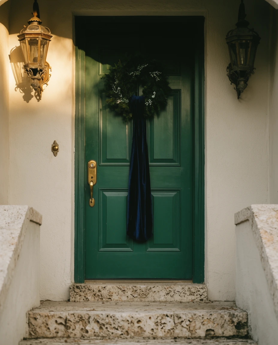 Dressing Front Doors with Elegant Sashes 1