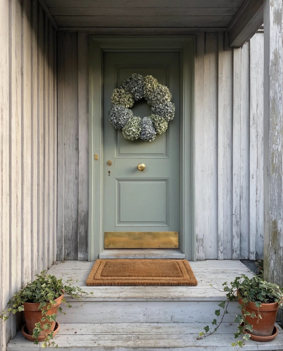 Dried Hydrangea Wreath 2