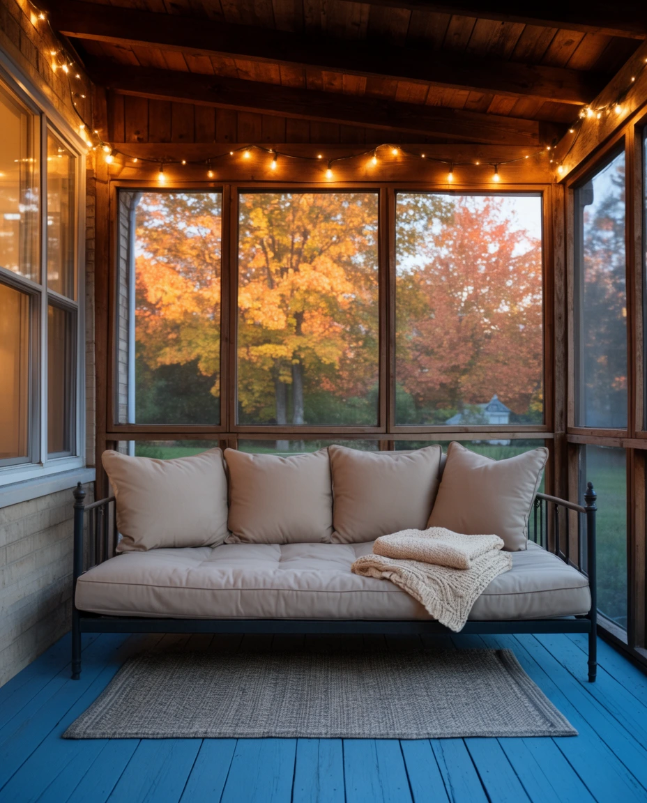 Enclosed Porch for Fall Evenings 1
