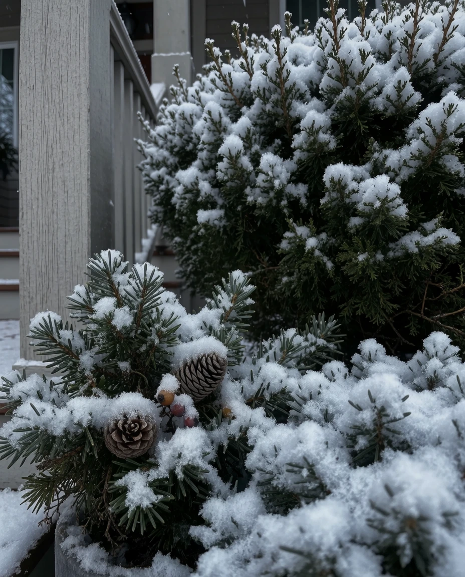 Evergreen Entry Planters 2