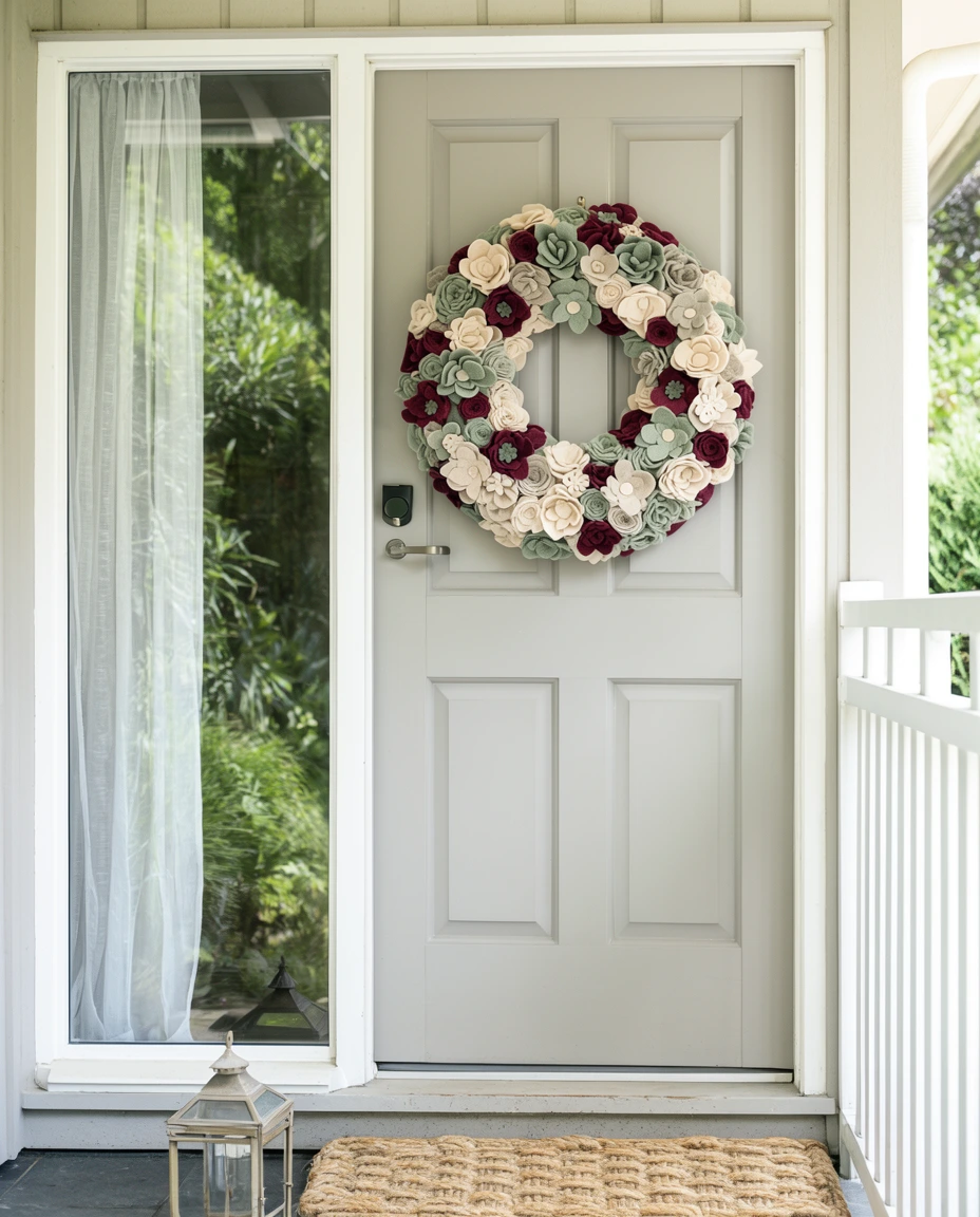 Felt Flowers and Cozy Wreaths 2