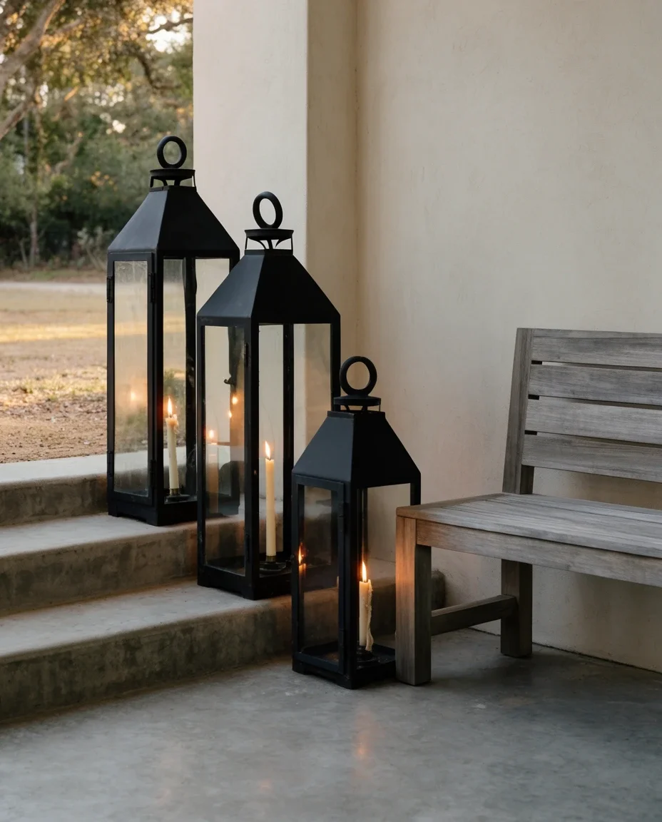 Front Porch Lanterns Without the Clutter 2