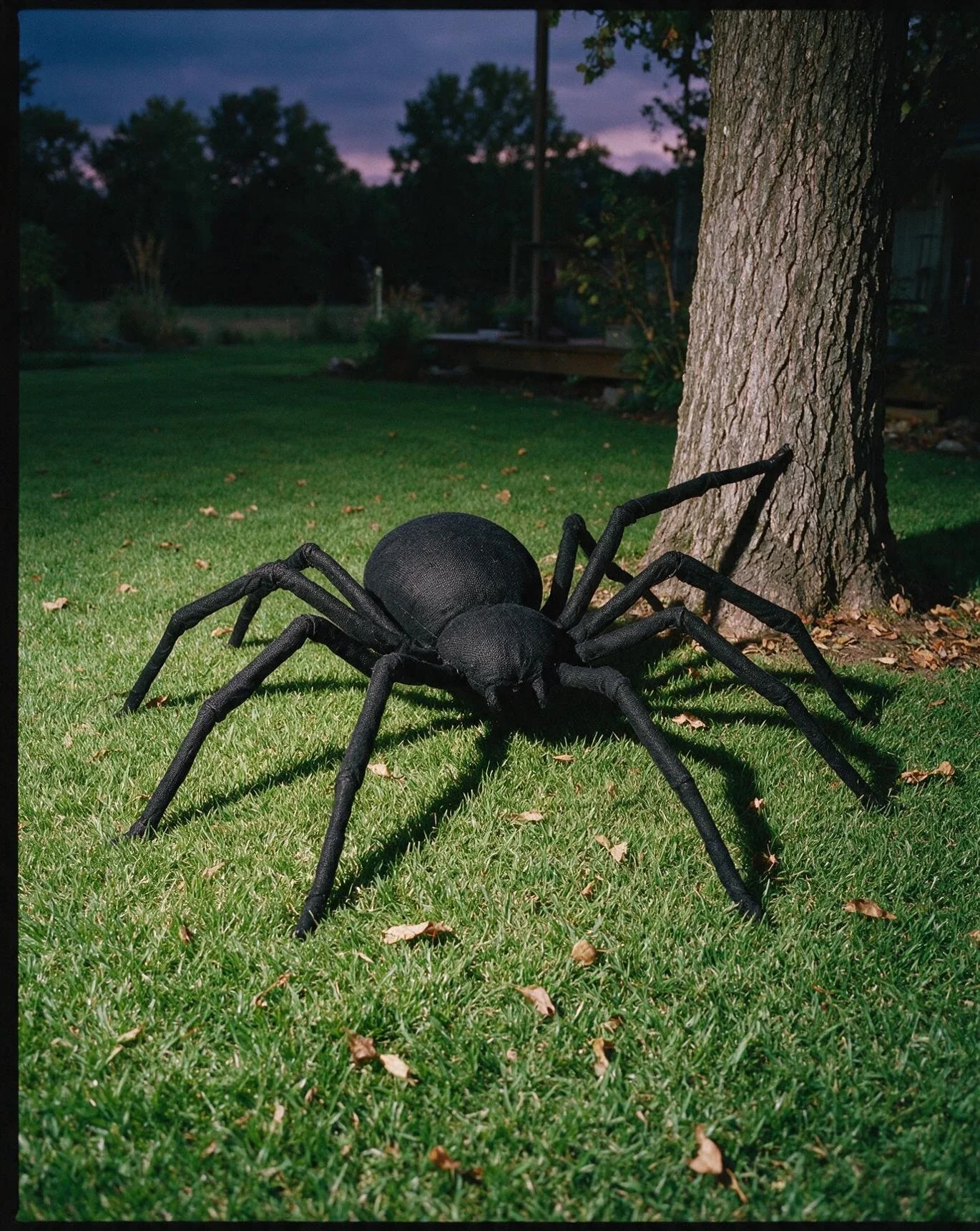Giant Spider Takes Over the Yard 1