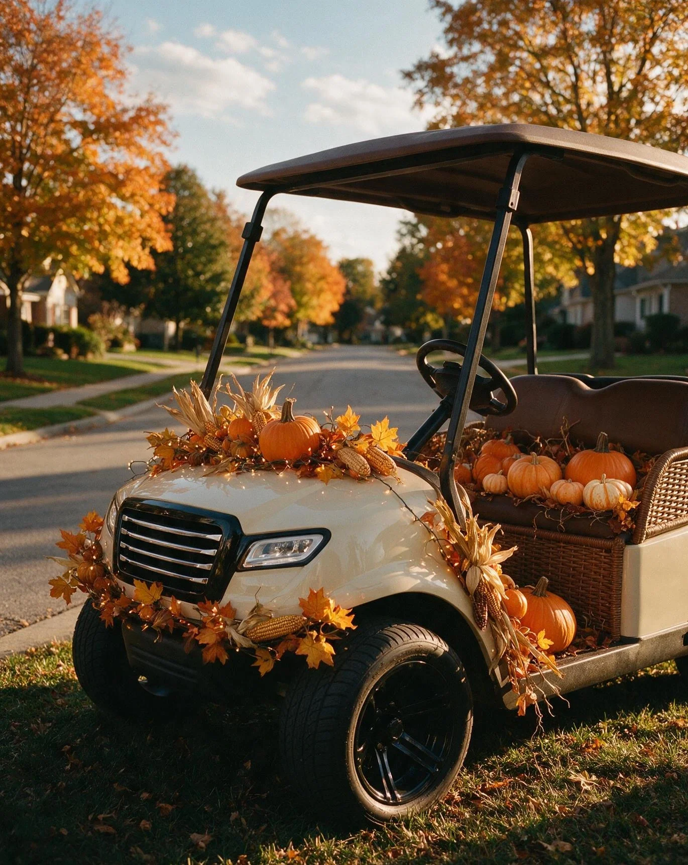 Golf Cart Ready for the Parade 2