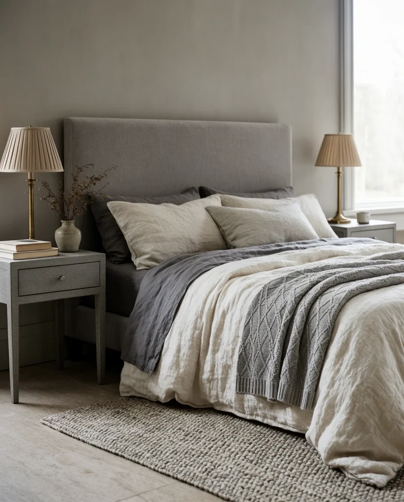 Grey Headboard Statement Style 2