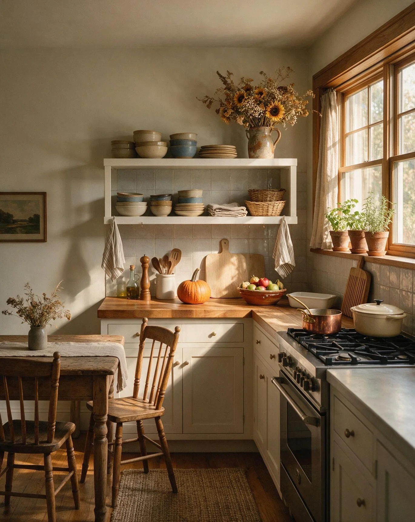 Kitchen Shelf Styling for Fall 1