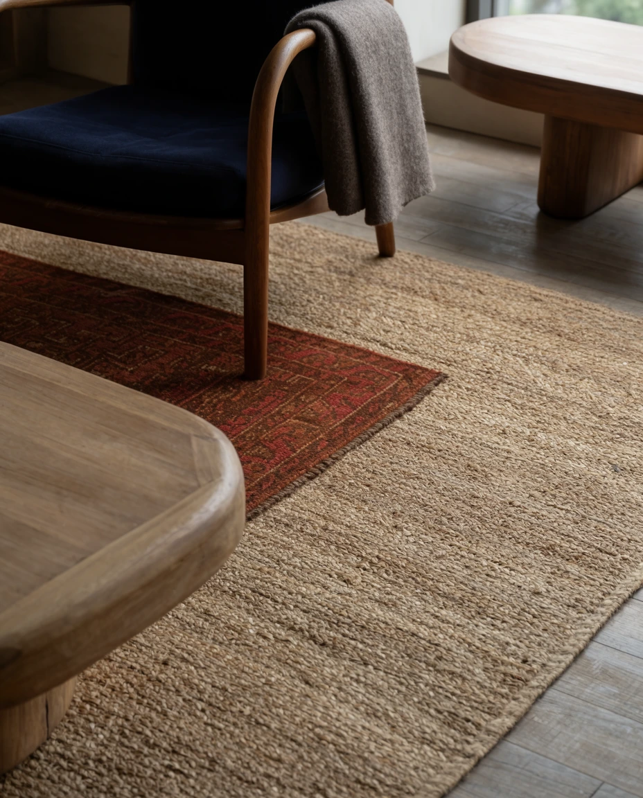 Layered Rugs for Cooler Floors 2