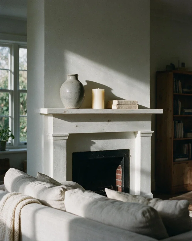 Minimalist Mantel for Fall Evenings 1