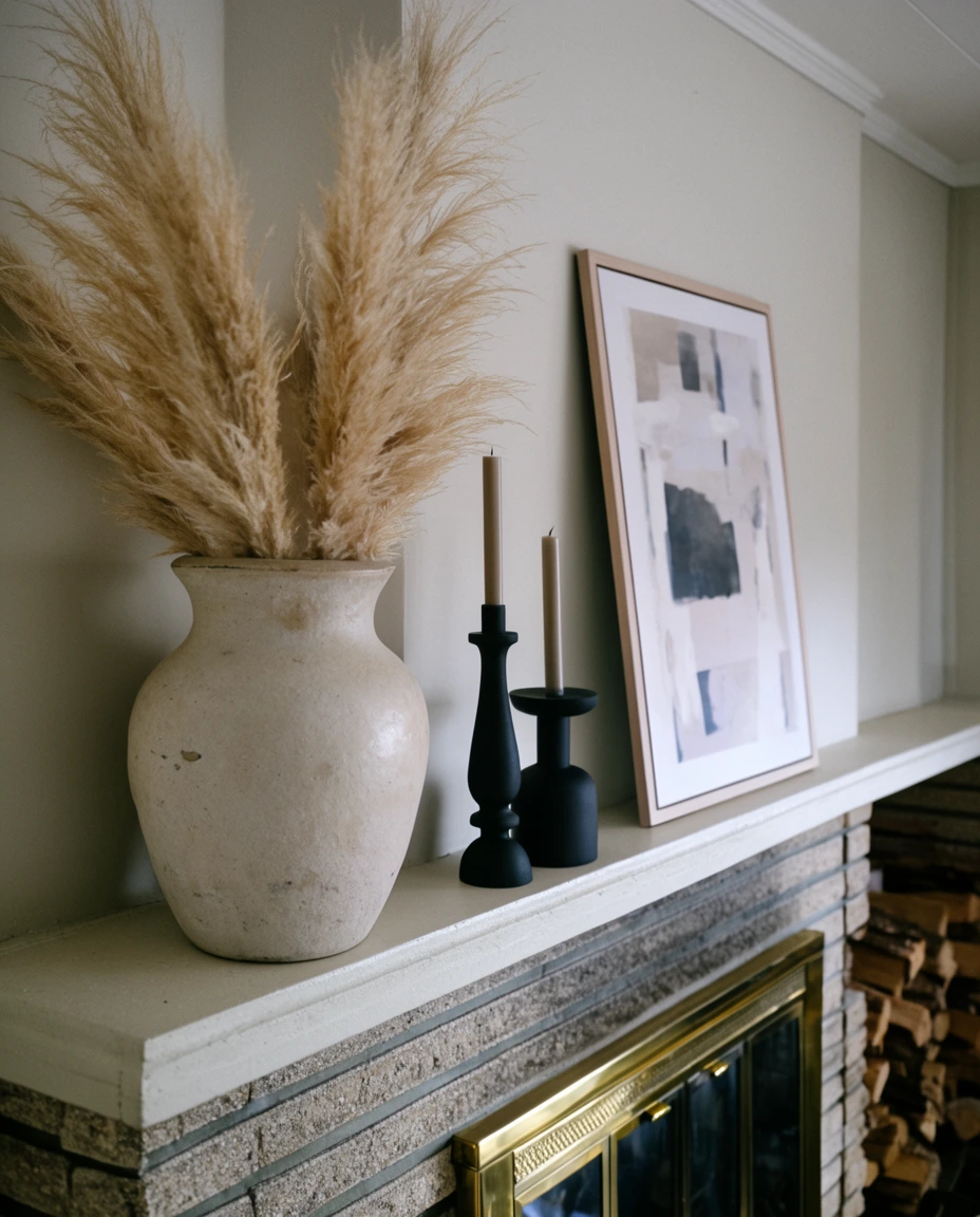 Modern Farmhouse Mantel Display 2