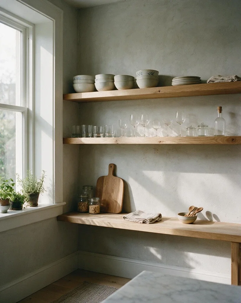 Modern Minimalist Open Shelving 1
