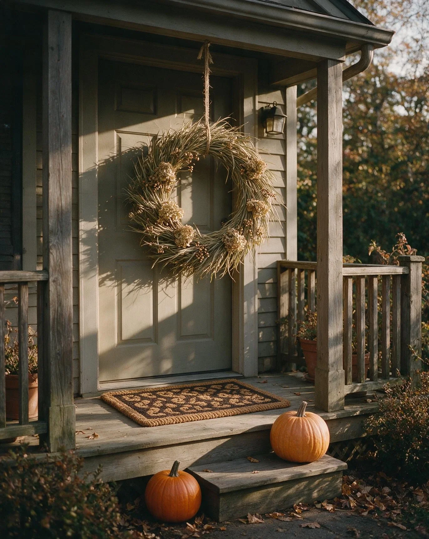 Neutral Fall Wreath Display 1