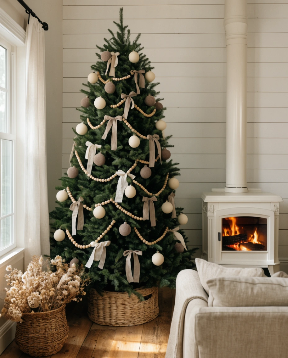 Neutral Farmhouse Christmas Style 1
