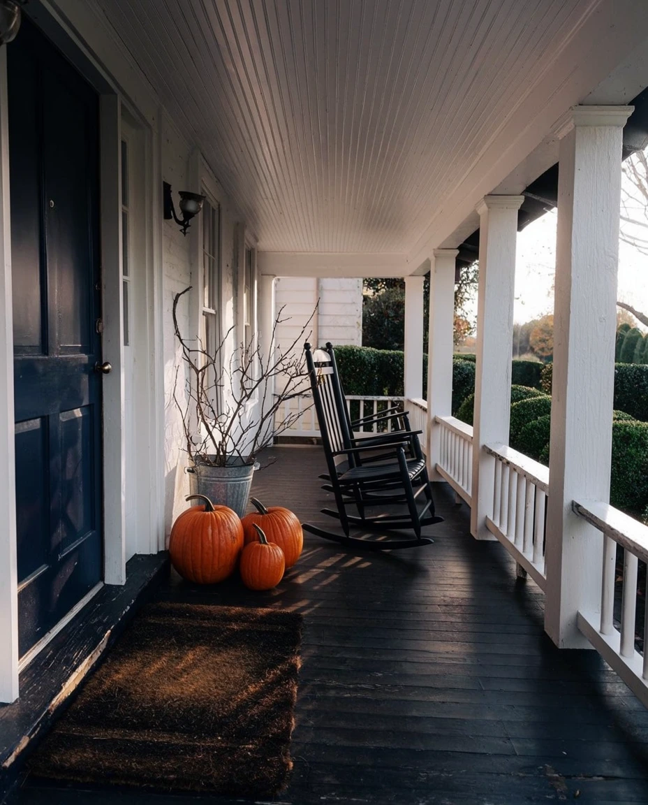 No-Carve Pumpkins for the Front Door 2