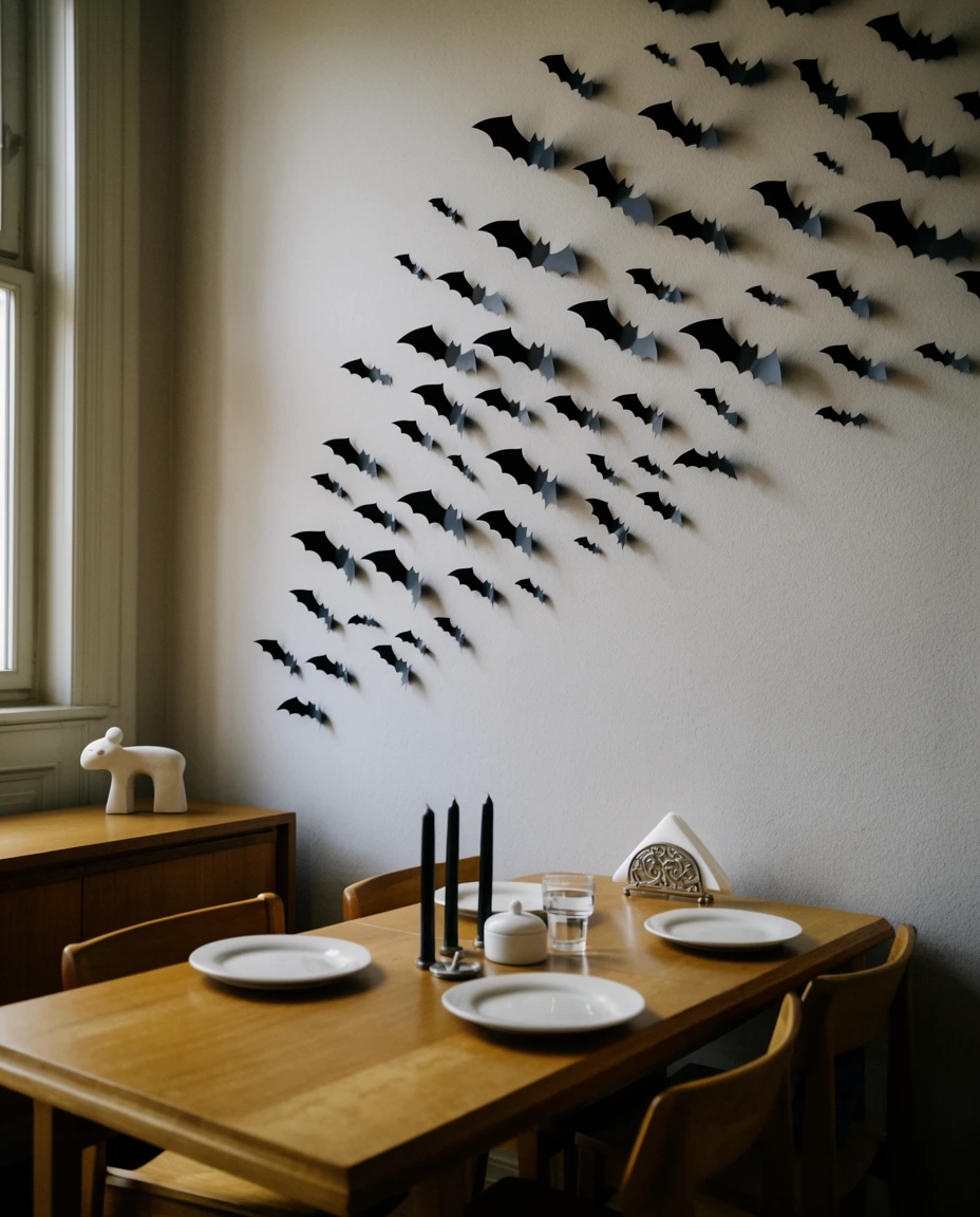 Paper Bats Over the Table 1