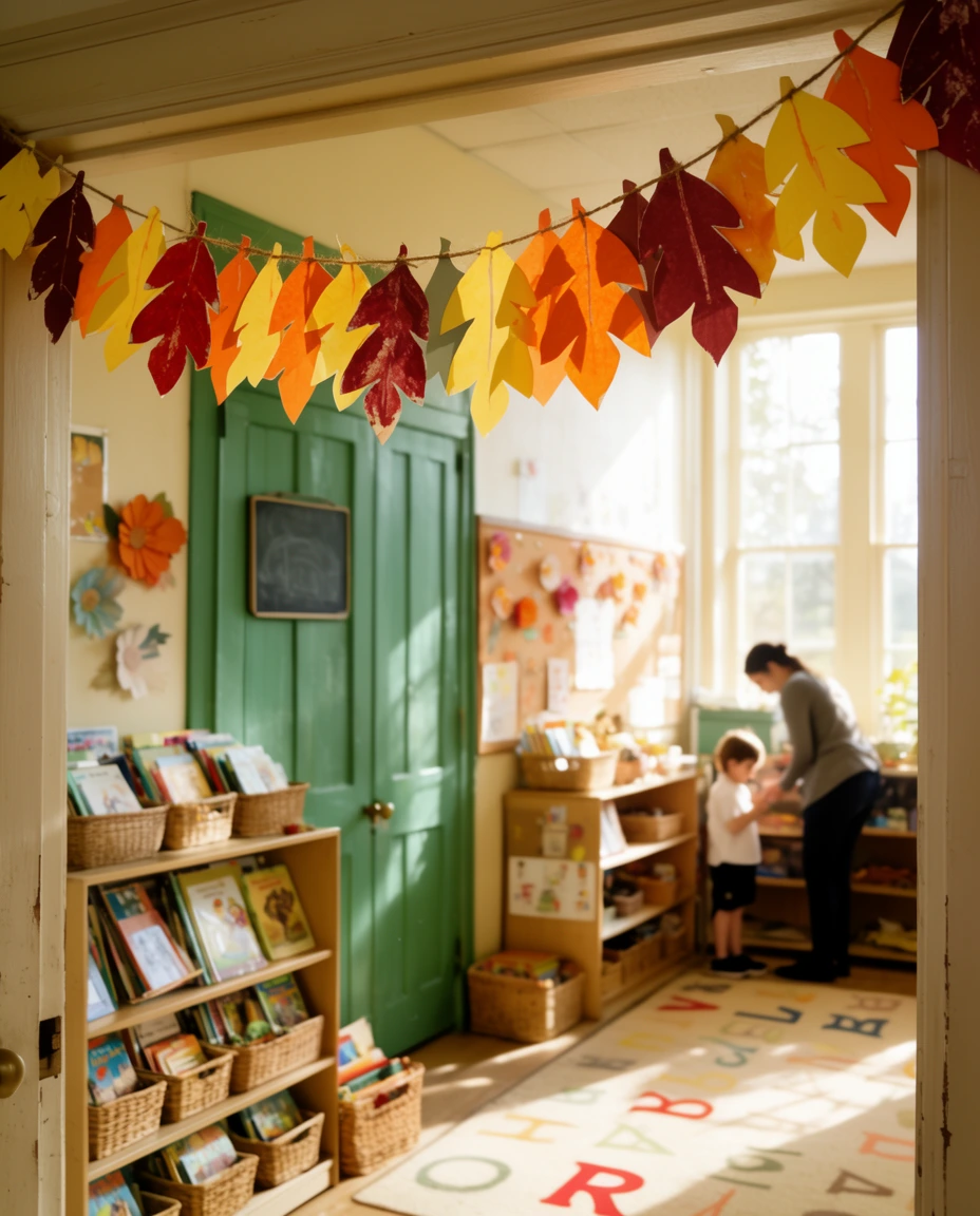 Paper Leaves in Warm Ombre 1