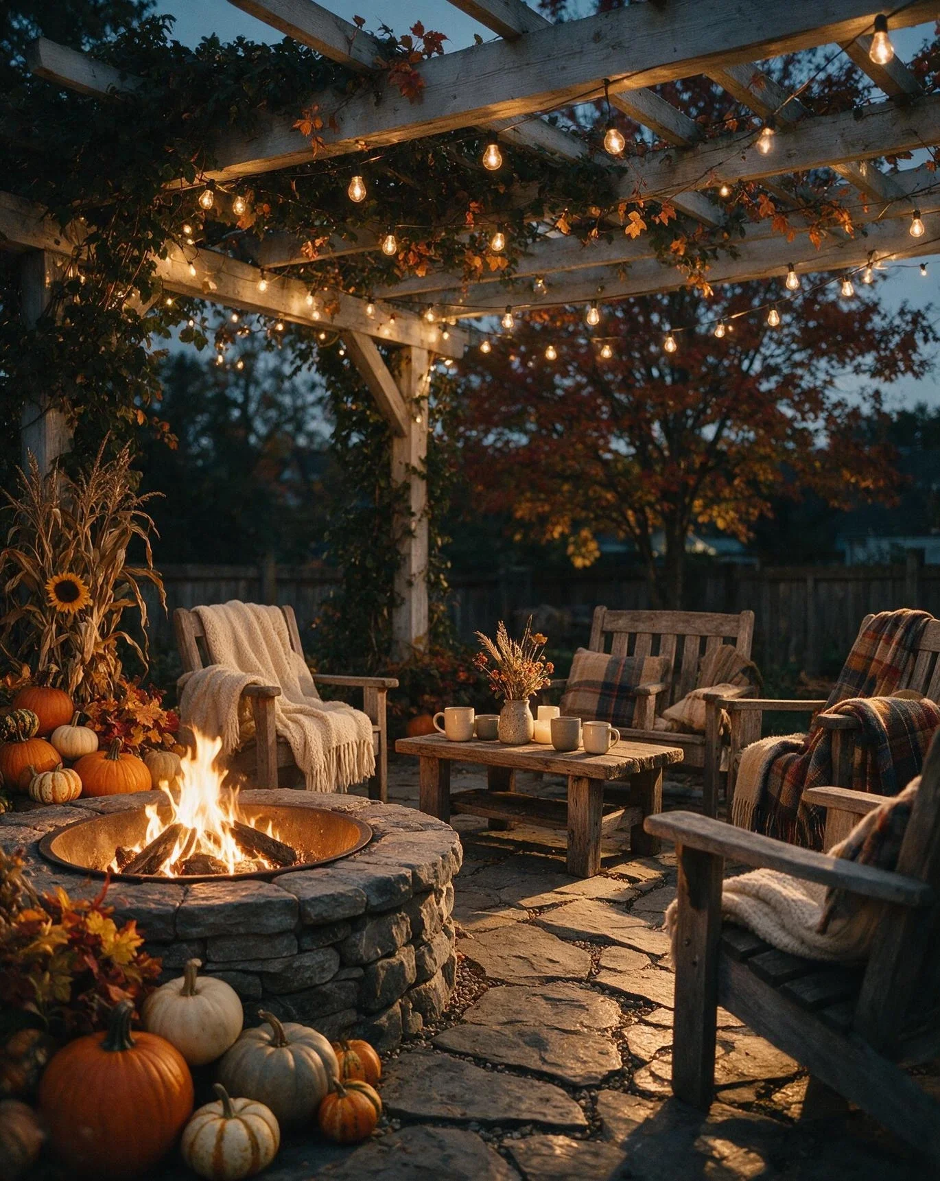 Patio Lounge for Fall Nights 2