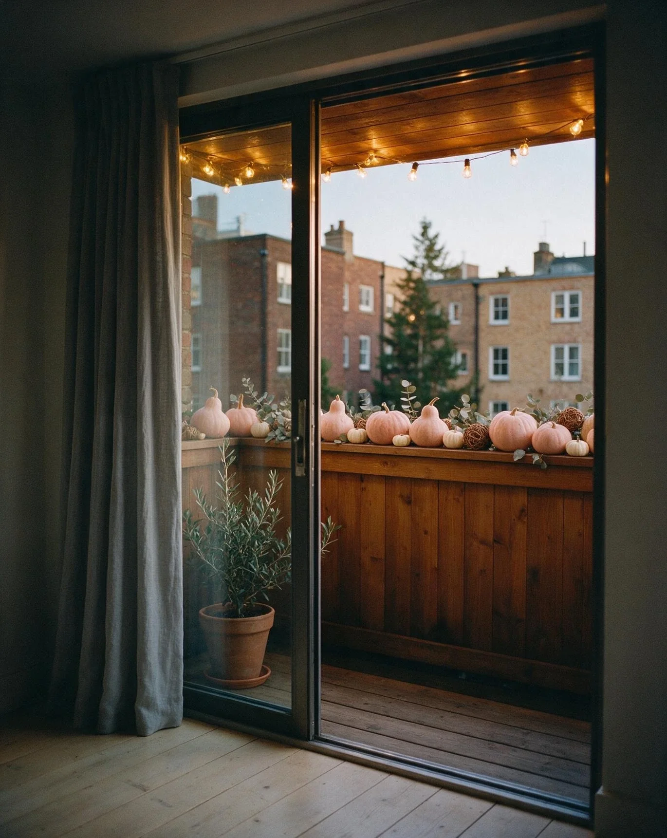 Pink Touches for the Apartment Balcony 1