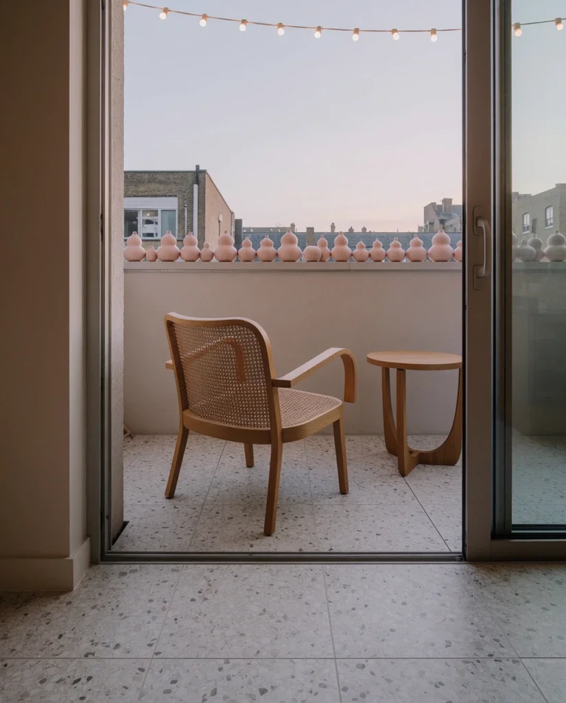 Pink Touches for the Apartment Balcony 2
