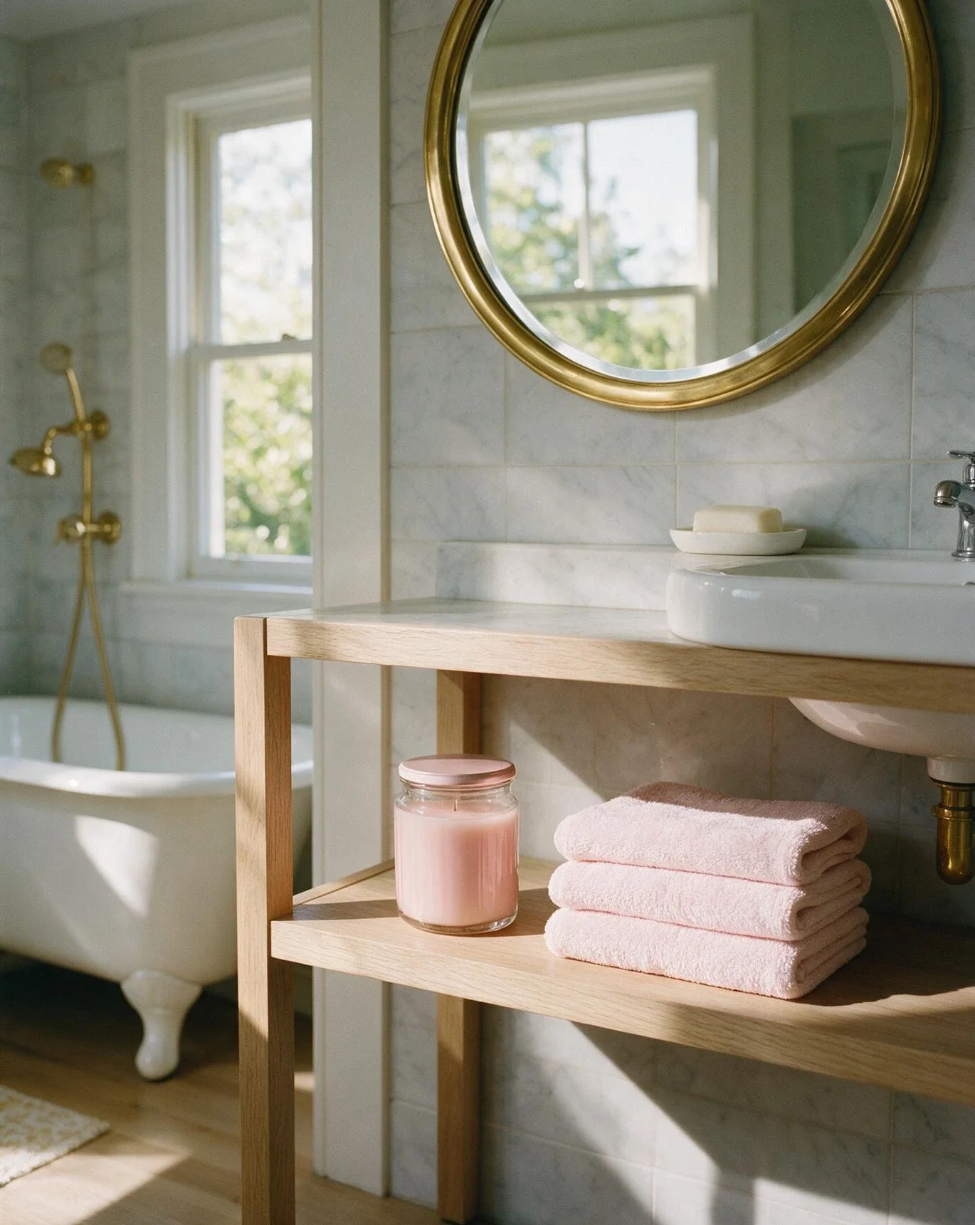 Pink and Blush Fall Vignette 1