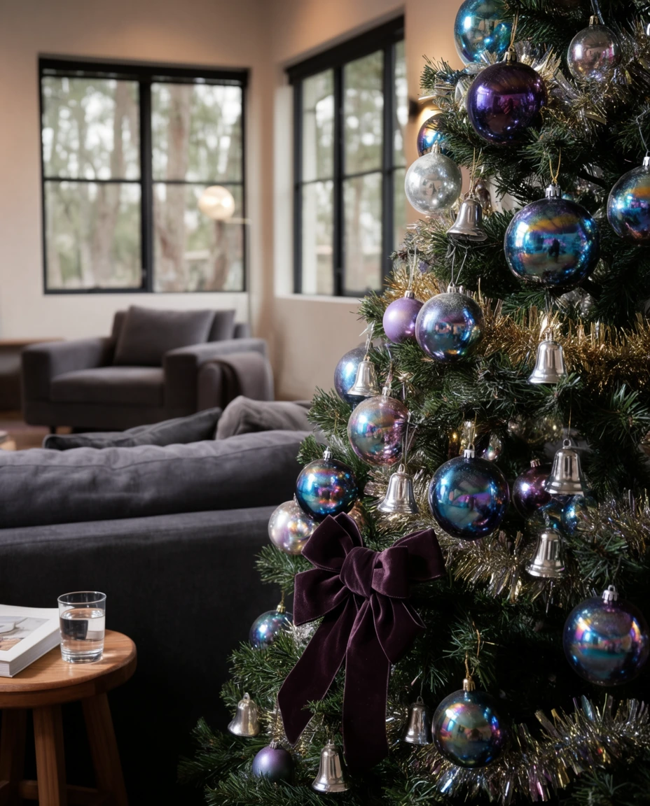 Purple and Silver Holiday Glow 1