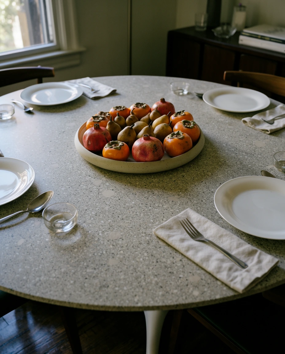 Round Table with Fresh Fruit 1