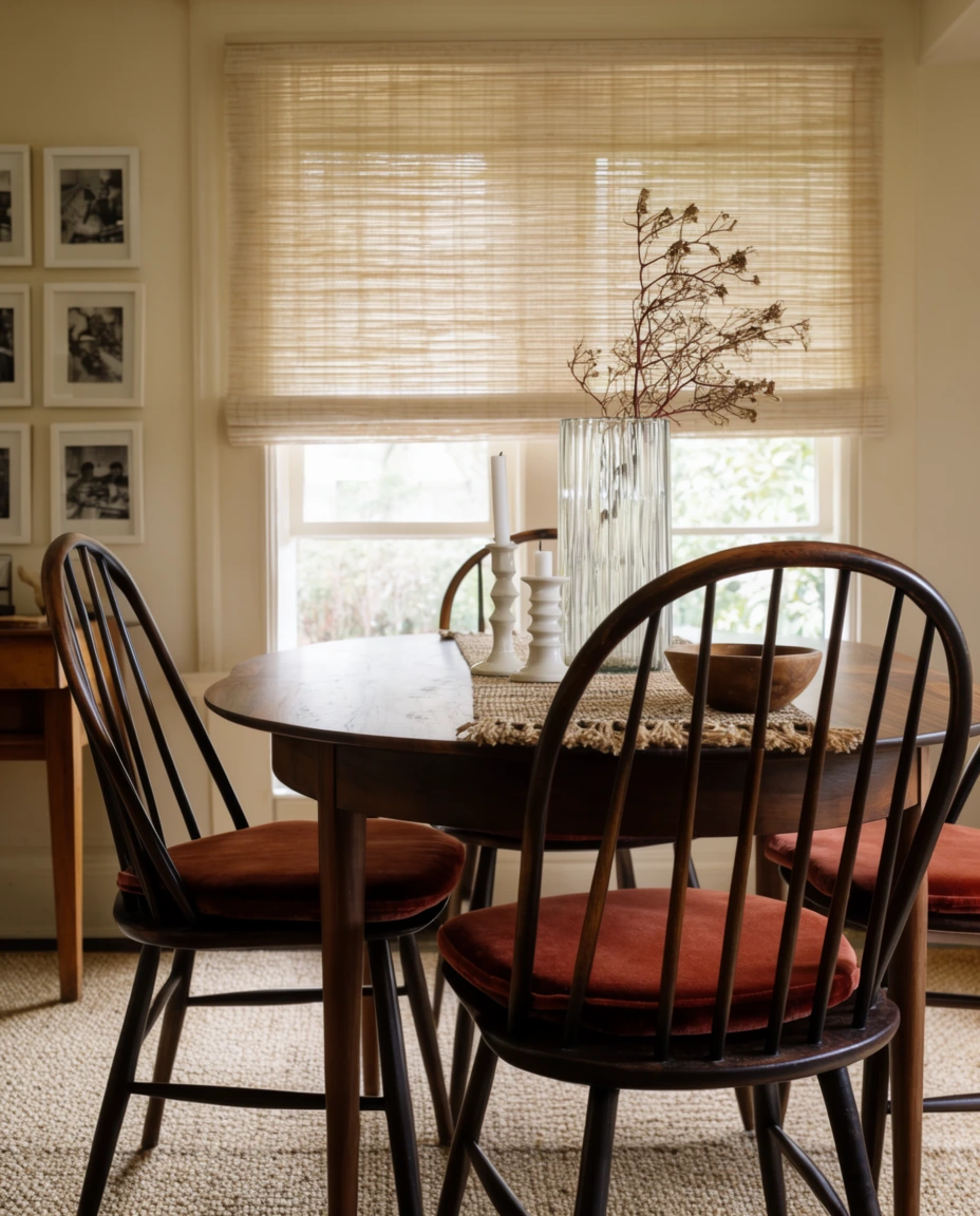 Rust Velvet Dining Chairs 2