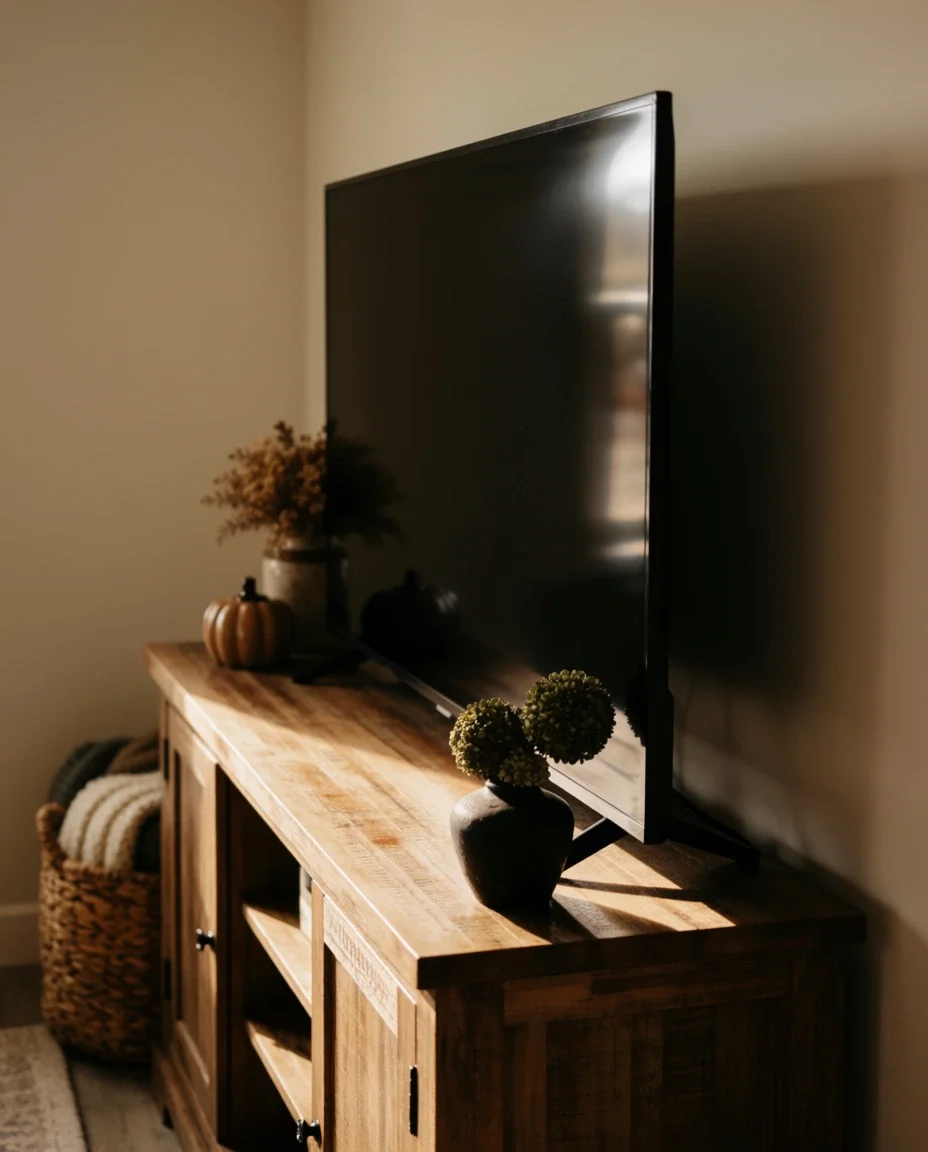 Rustic Tv Stand for Fall 2